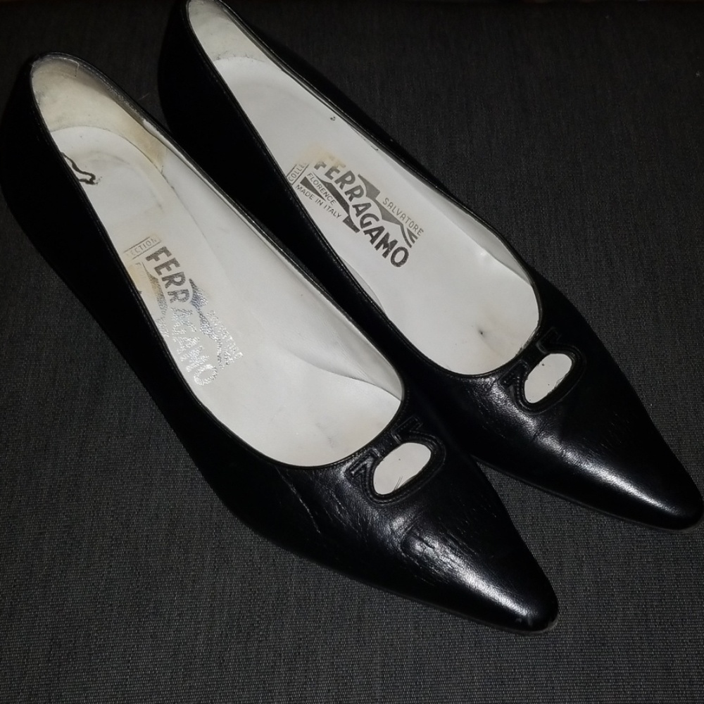 Ferragamo kitten heels